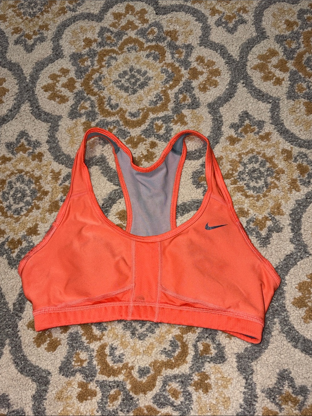Nike orange sports bra